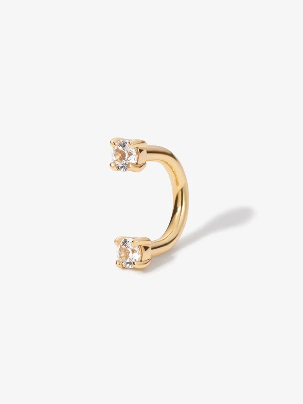 Adornmonde Frankie U Hoop Diamond Piercing